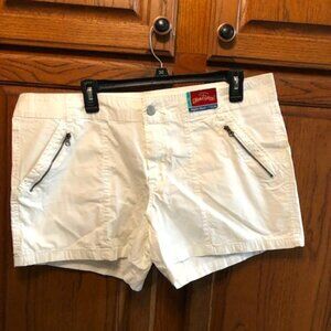 Faded Glory White Poplin Shorts size 16
